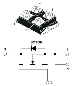 STE250NS10, N-channel 100V - 0.0045? - 220A - ISOTOP STripFET™ Power MOSFET
